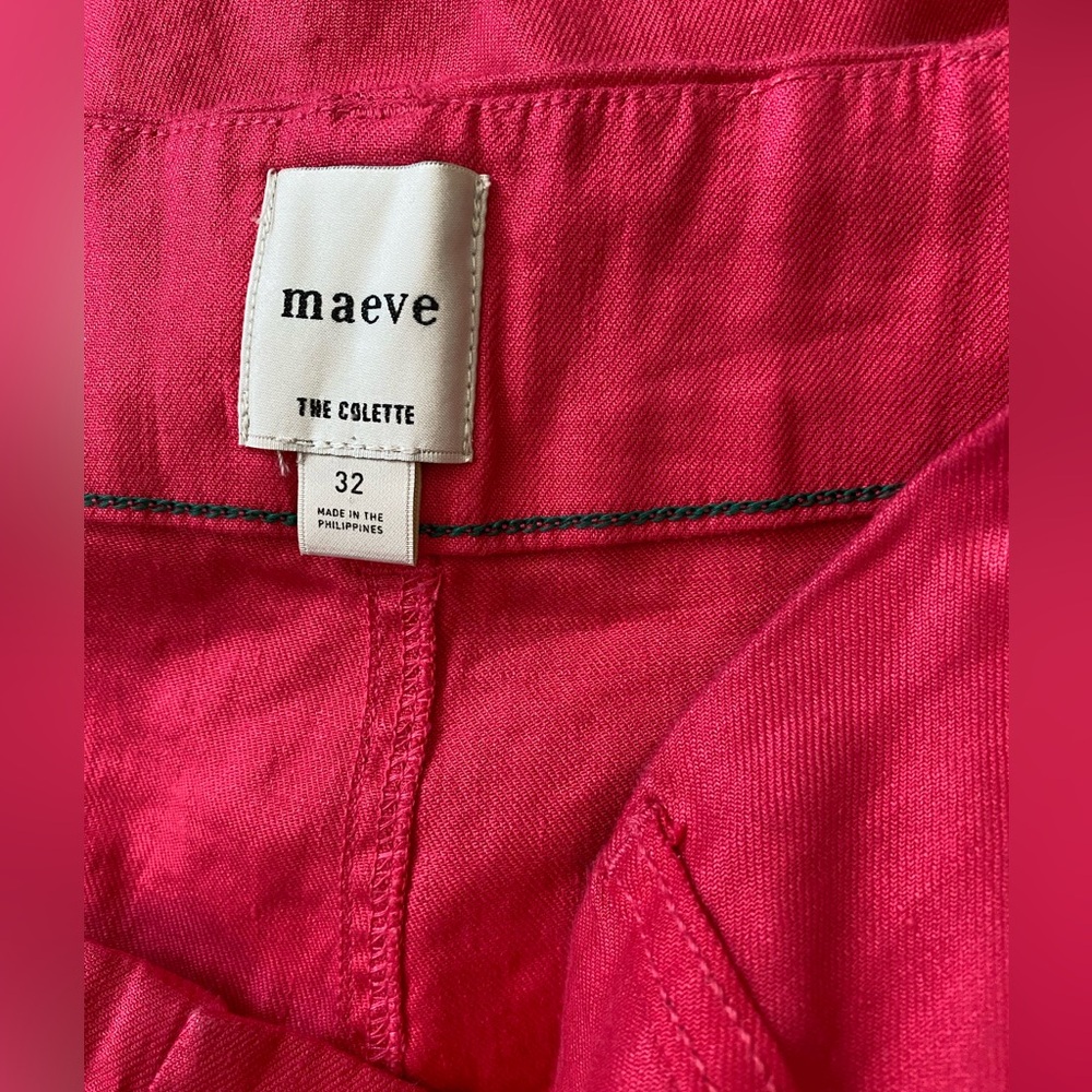 Anthropologie The Colette Linen Blend Crop Wide-Leg Pants by Maeve 32 new - Picture 6 of 7